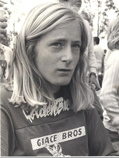 [the original z-boy stacy peralta, director and co-writer of the film]