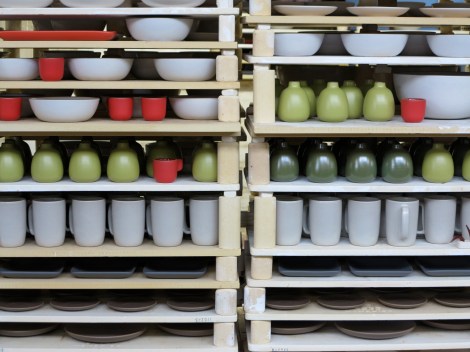 [an array of pottery made just outside san francisco by heath ceramics]